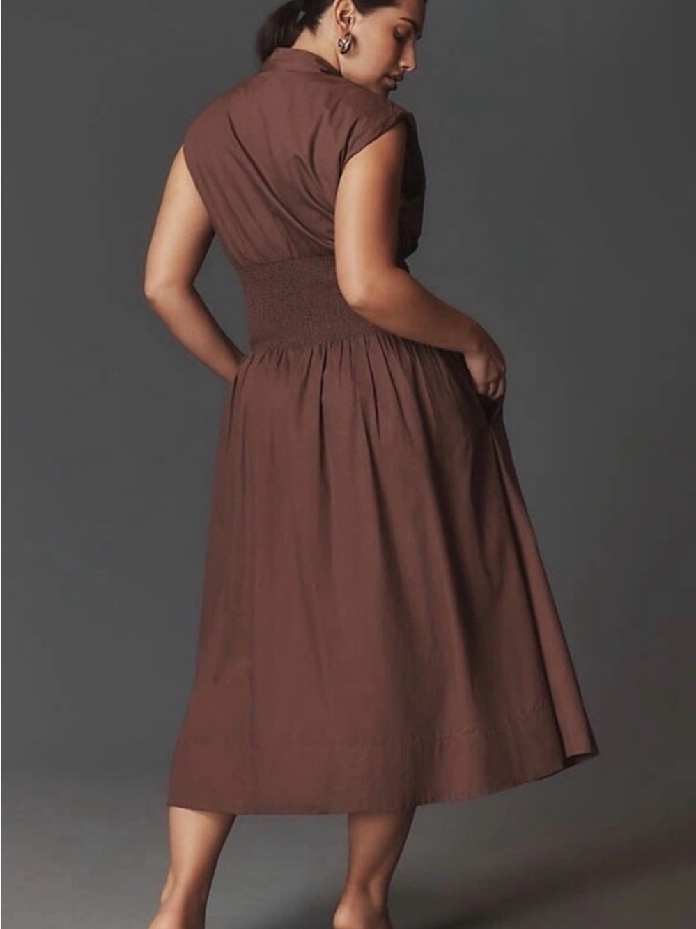 Anthropologie Tommie Cap Sleeve zip front dress - Picture 2 of 6